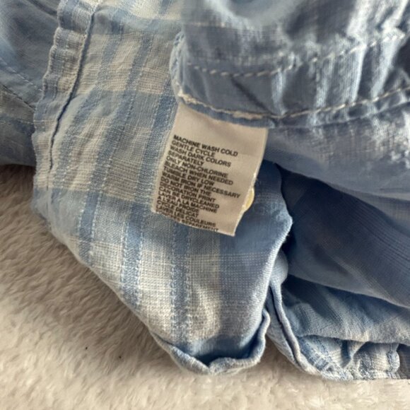 Tommy Bahama Relax Mens Blue Plaid Short Sleeve Button-Up Shirt Large Casual - Picture 4 of 7